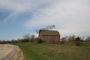 The former Badinger farm (view of barn)- Spring 2009