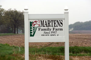 Marten Family Farm signpost- 2009, Eagle, Wisconsin.