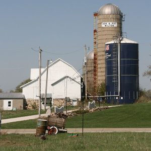 Barns of the Wilton Farm in 2010. Eagle, Wisconsin.