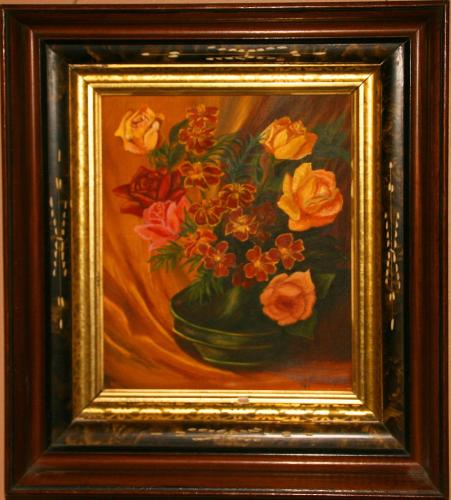 Ann M Meyer 1991-Roses in Vase