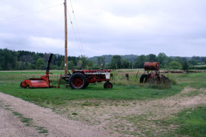 Farm equipment on Loefer's Acres in 2009