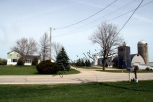 Photograph of Royal Angus Farms in Eagle, Wisconsin. Taken in 2009.