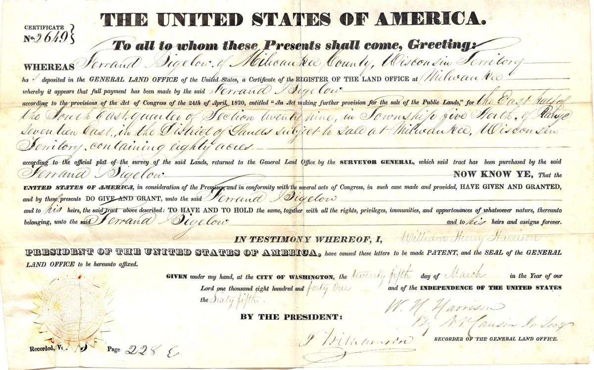 09-58-34-Deed-Sale-of-Land-Ferrand-Bigelow-1844-Certificate-9585