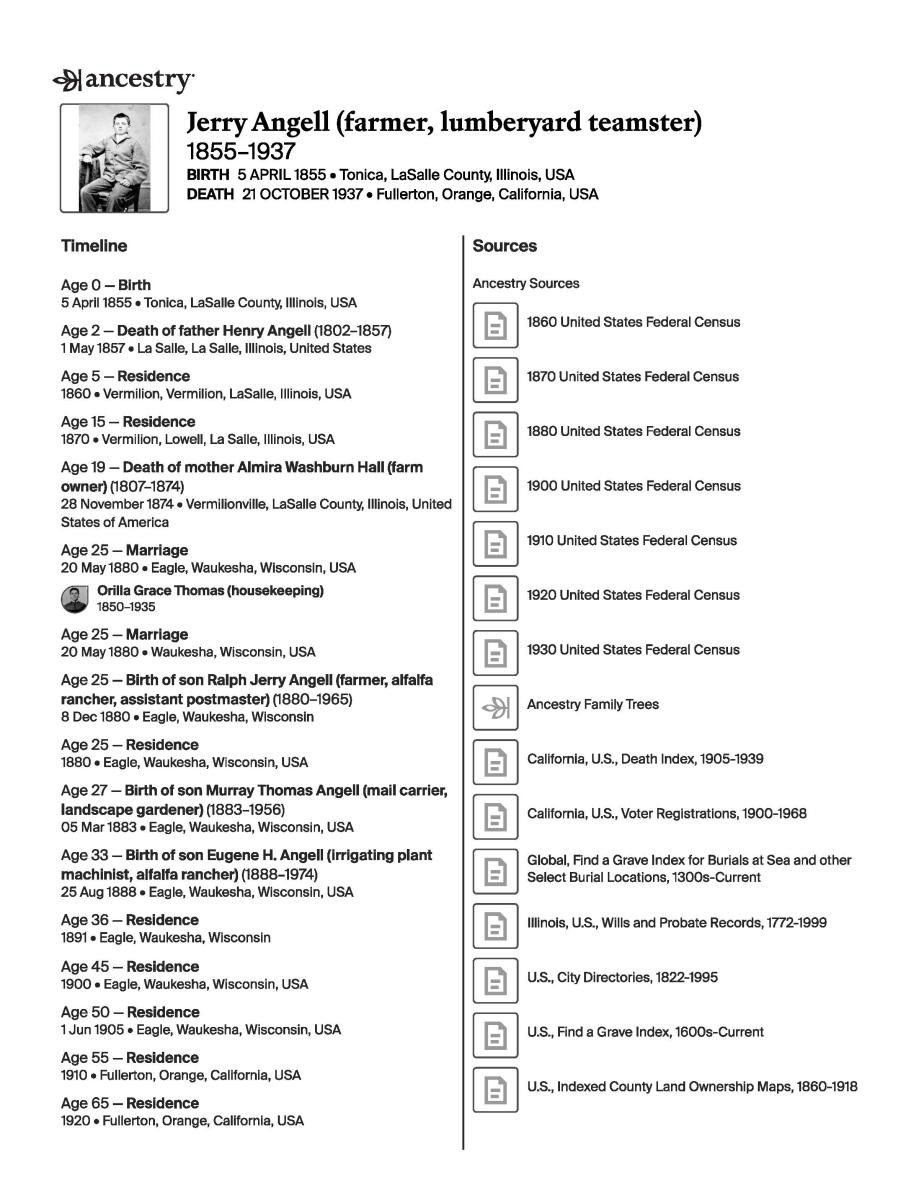 Jerry-Angell-Ancestry Page 1