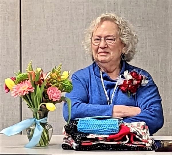 Elaine Ledrowski With Flowers by Elloise and Diane Hall and Corsage by Pat Hawes